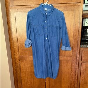 Blue Denim Shirt Dress